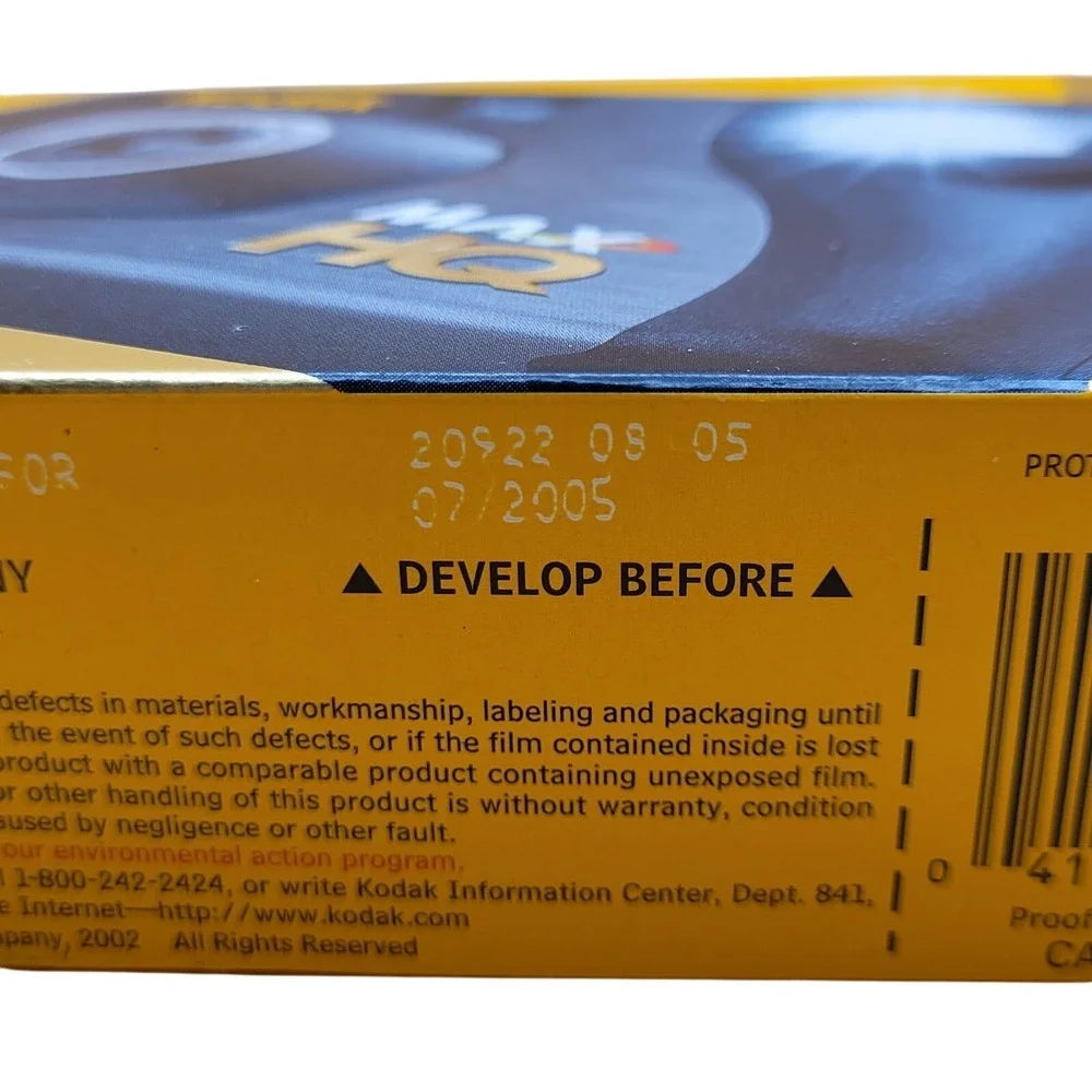 Kodak MAX HQ One-Time Use Camera 800 Film 27 Exposures‎ NEW IN BOX Expired